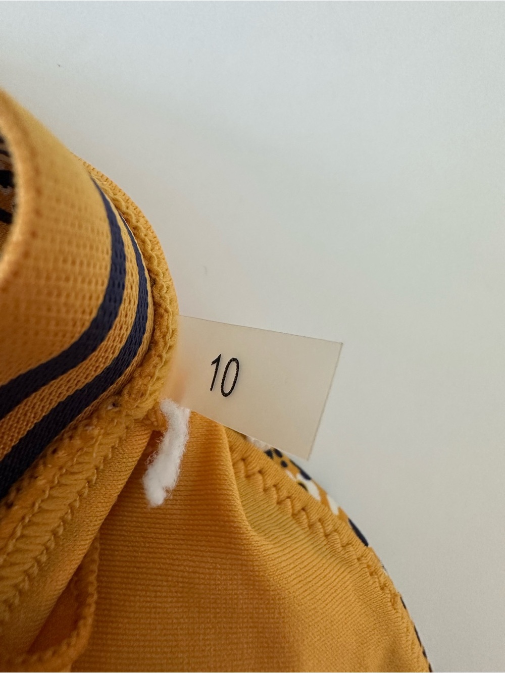 Seafolly Women’s Yellow Black Leopard Bikini Swim TOP Size 10 Aus (US Small) - Picture 7 of 8